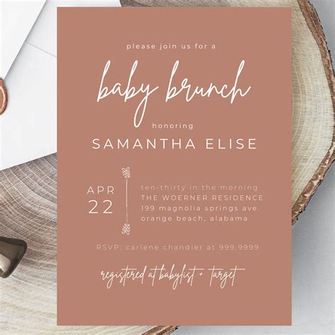 Oh Baby Gold and Pink Balloons Girl Baby Shower Invitation. Invitation by Marketing Templates Co. Cute Baby Shower Banner. Banner by The Red Sofa. Vintage Umbrella Baby Shower Facebook Cover. Facebook Cover by Canva Creative Studio. Brown Aesthetic Playful Baby Photo Collage.